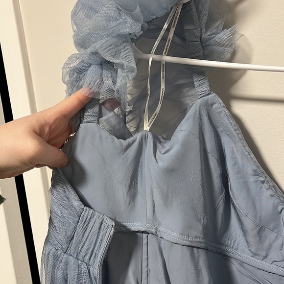 Zimmermann Ruched Tulle Dress Blue - Picture 4 of 11